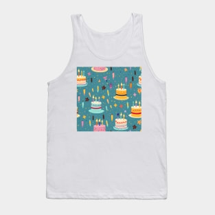 Happy Birthday Party Celebration Pattern 11 Tank Top